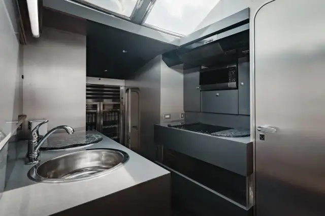 Valhalla yacht galley photo 2