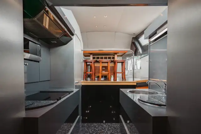 Valhalla yacht galley photo 4