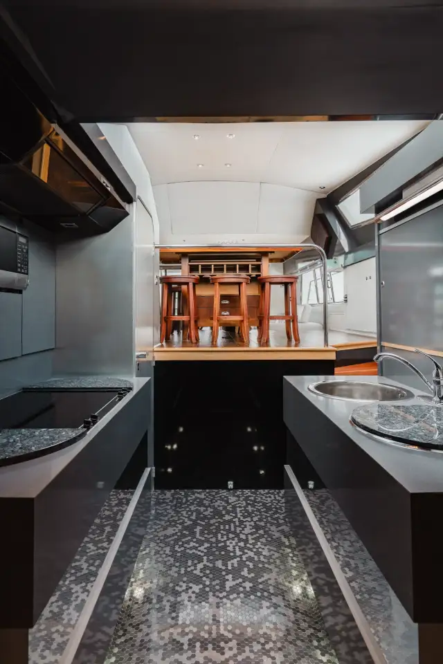 Valhalla yacht galley photo 5
