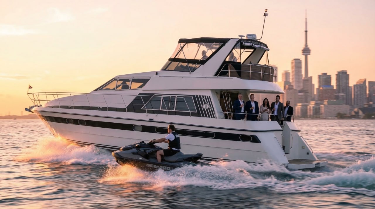 Celebrate your birthday on a private luxury yacht with Toronto skyline views